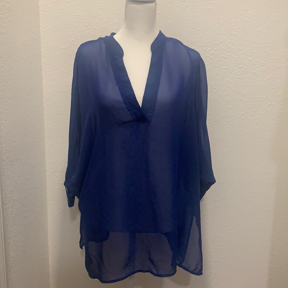 Foreign Exchange sheer tunic size s
